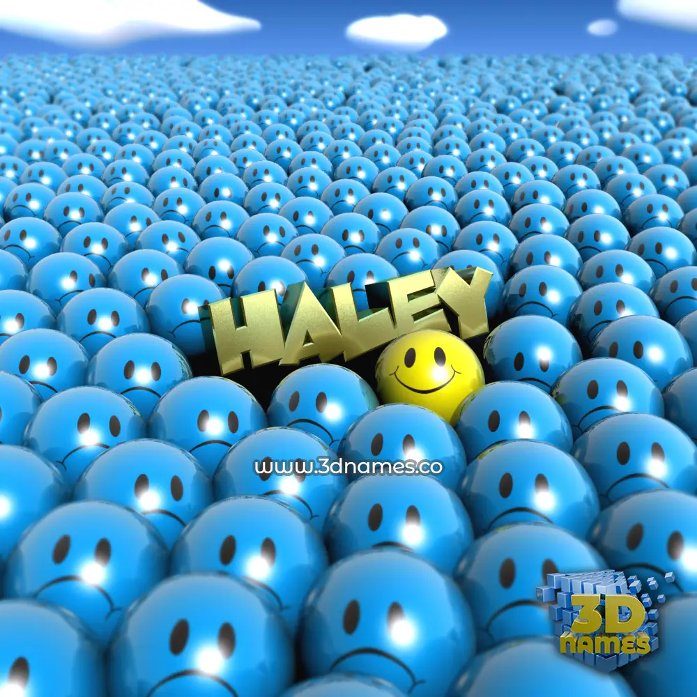 haley in Special Smileys style - 3D name wallpaper haley in Special Smileys style - 3D name wallpaper