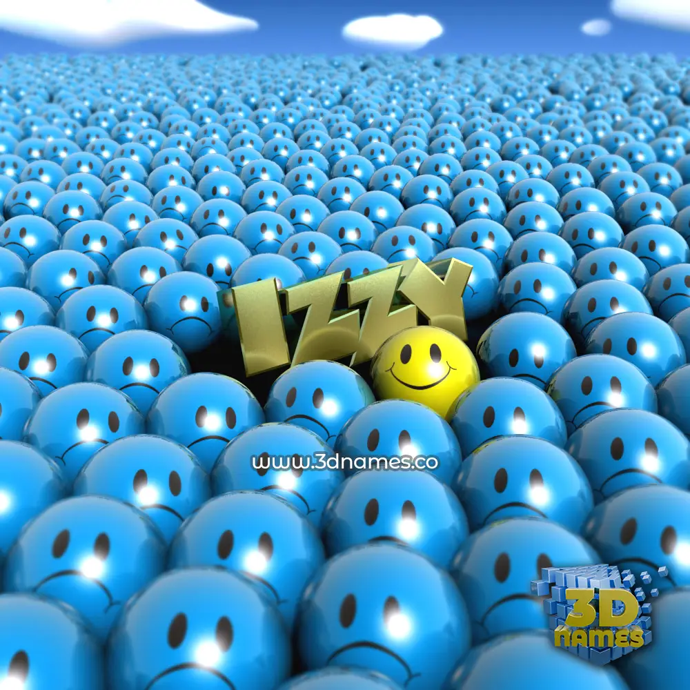 izzy in Special Smileys style - 3D name wallpaper izzy in Special Smileys style - 3D name wallpaper