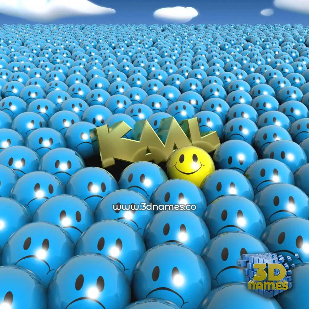 kaal in Special Smileys style - 3D name wallpaper kaal in Special Smileys style - 3D name wallpaper