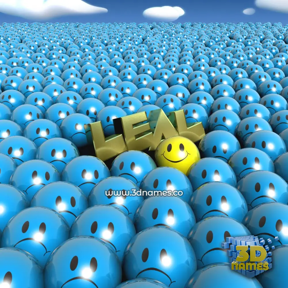 leal in Special Smileys style - 3D name wallpaper leal in Special Smileys style - 3D name wallpaper