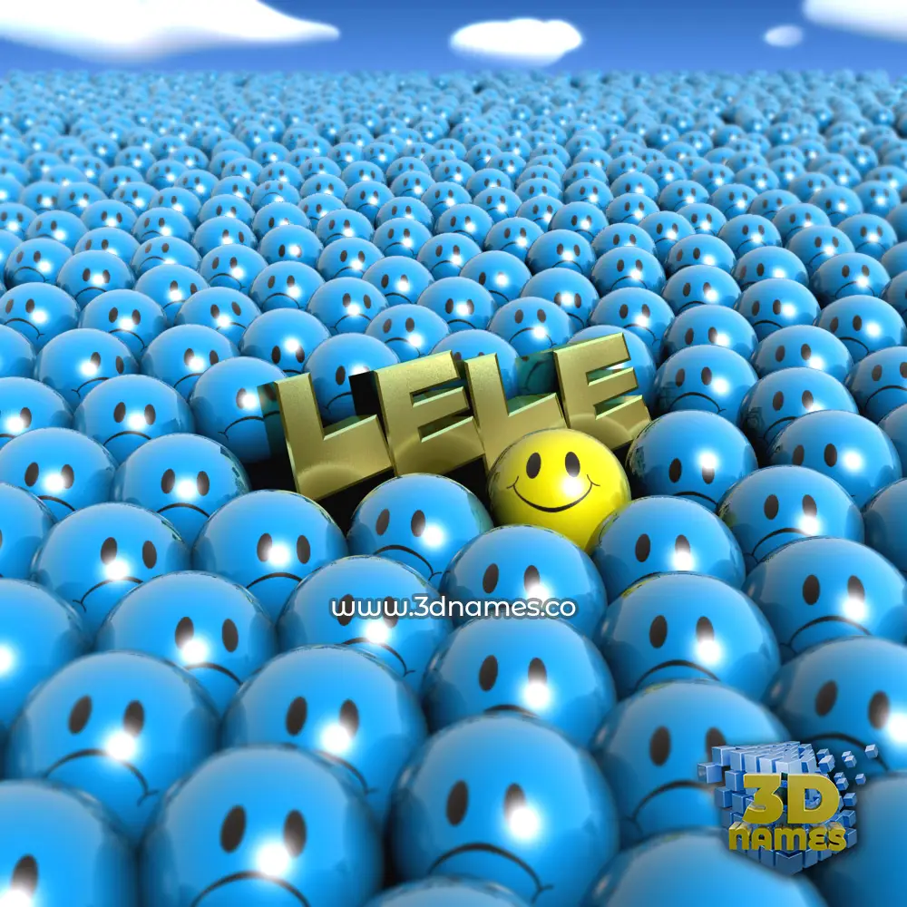 lele in Special Smileys style - 3D name wallpaper lele in Special Smileys style - 3D name wallpaper