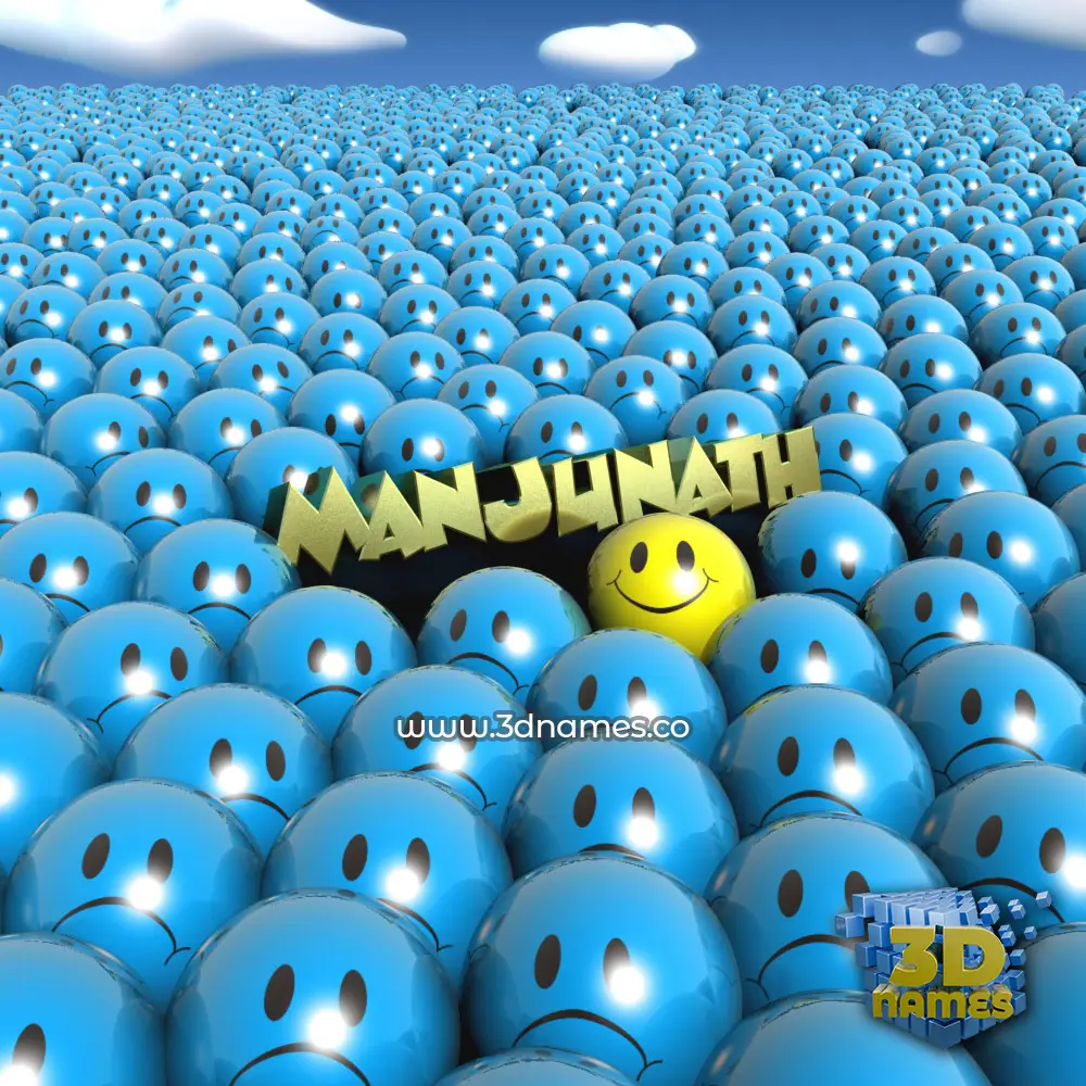 manjunath in Special Smileys style - 3D name wallpaper manjunath in Special Smileys style - 3D name wallpaper