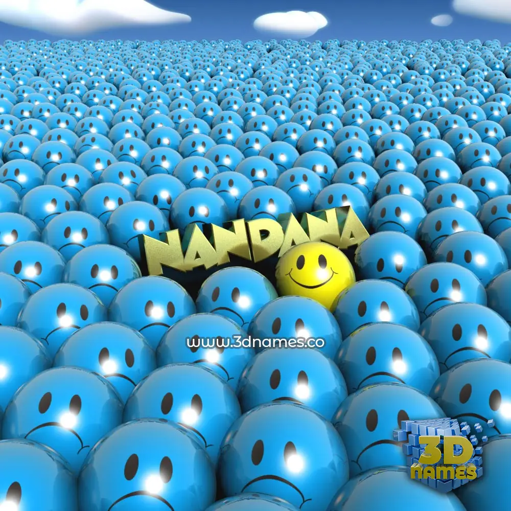 nandana in Special Smileys style - 3D name wallpaper nandana in Special Smileys style - 3D name wallpaper
