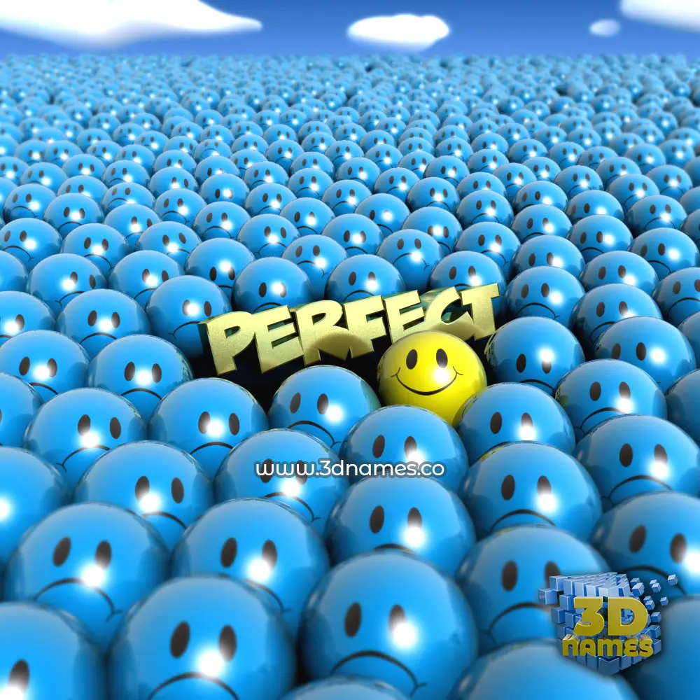perfect in Special Smileys style - 3D name wallpaper perfect in Special Smileys style - 3D name wallpaper
