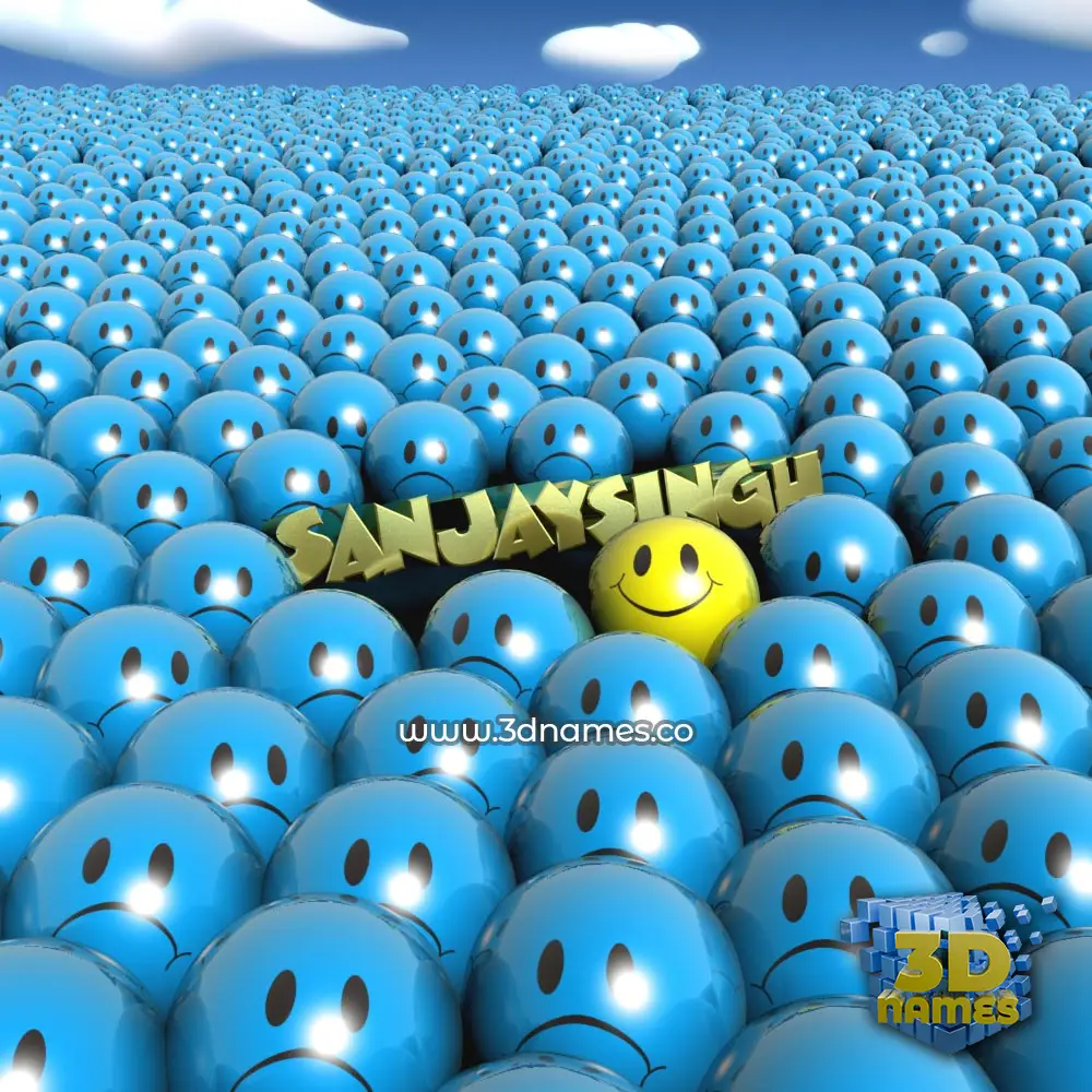 sanjaysingh in Special Smileys style - 3D name wallpaper sanjaysingh in Special Smileys style - 3D name wallpaper