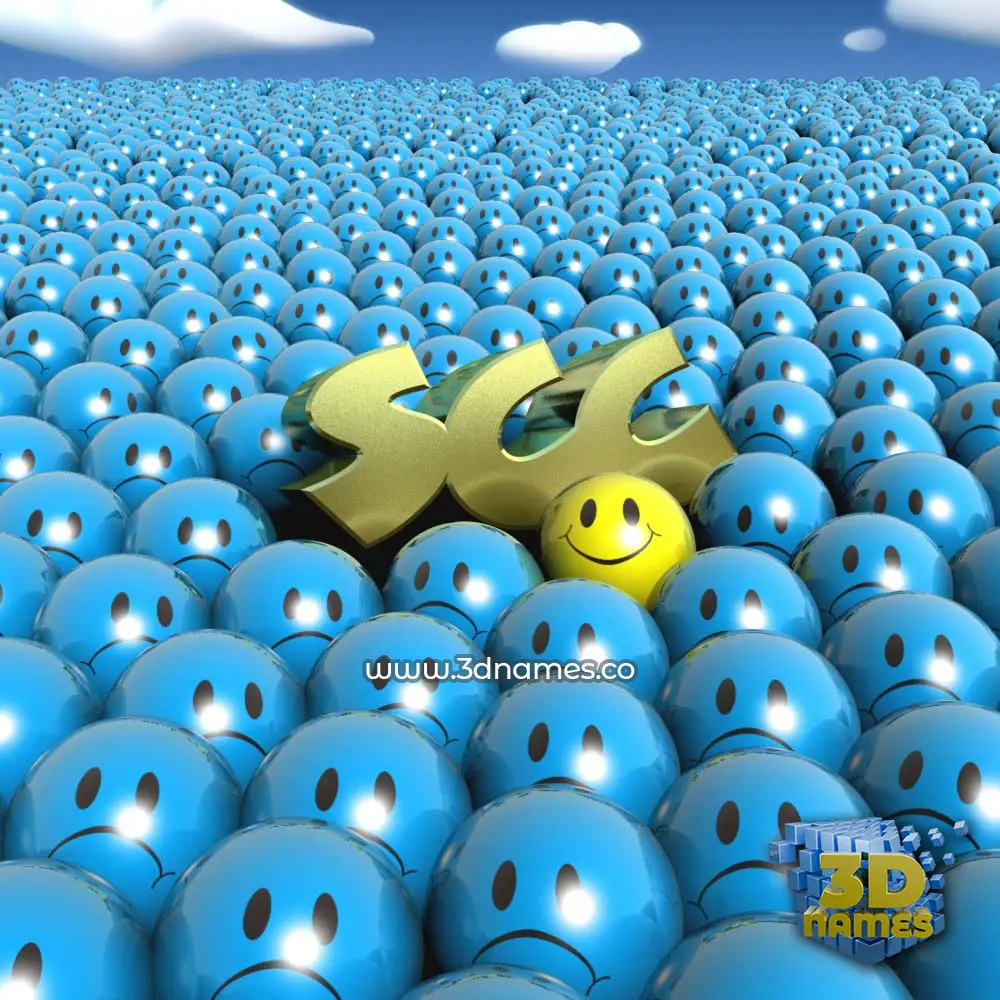scc in Special Smileys style - 3D name wallpaper