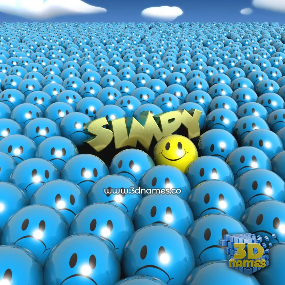 simpy in Special Smileys style - 3D name wallpaper simpy in Special Smileys style - 3D name wallpaper