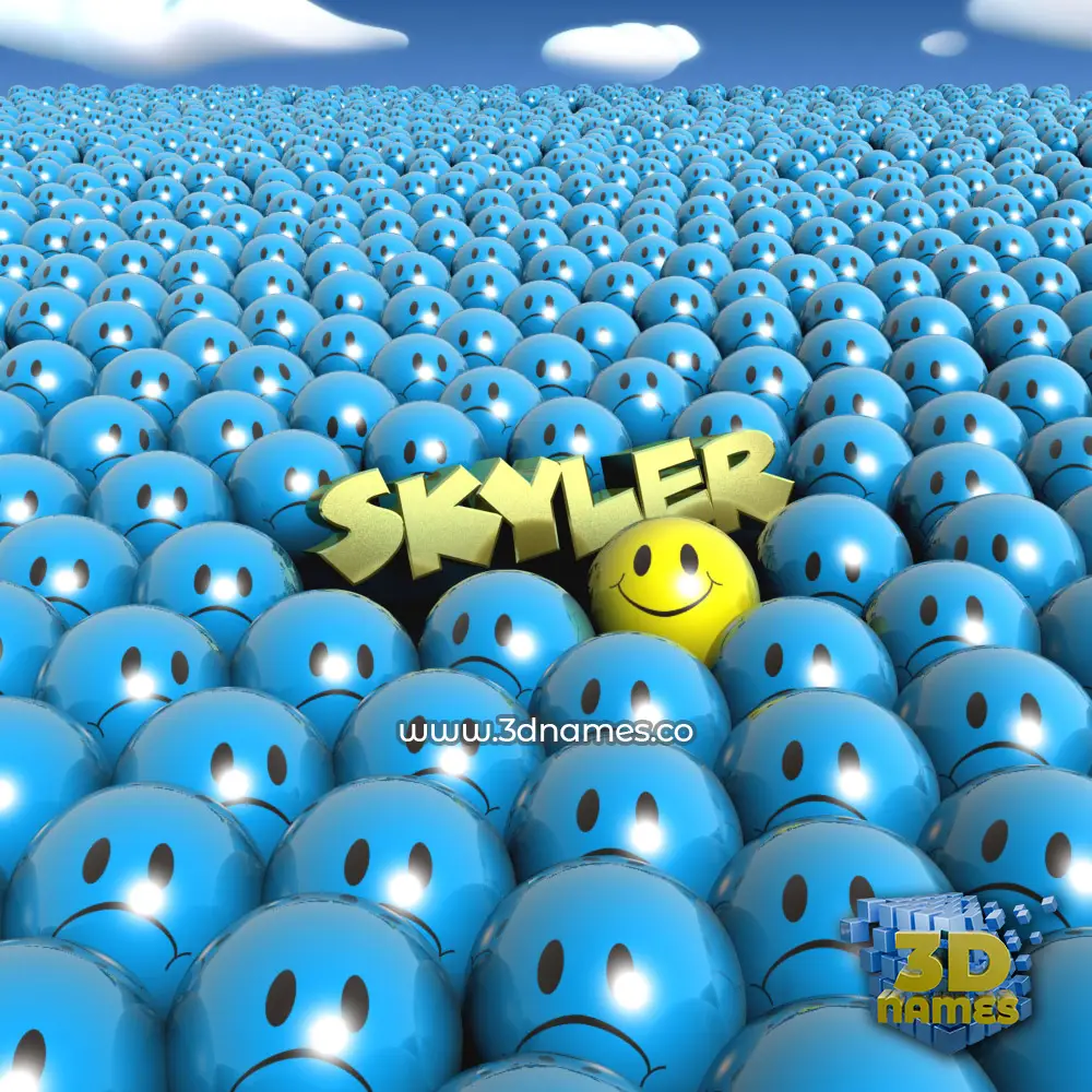 skyler in Special Smileys style - 3D name wallpaper skyler in Special Smileys style - 3D name wallpaper
