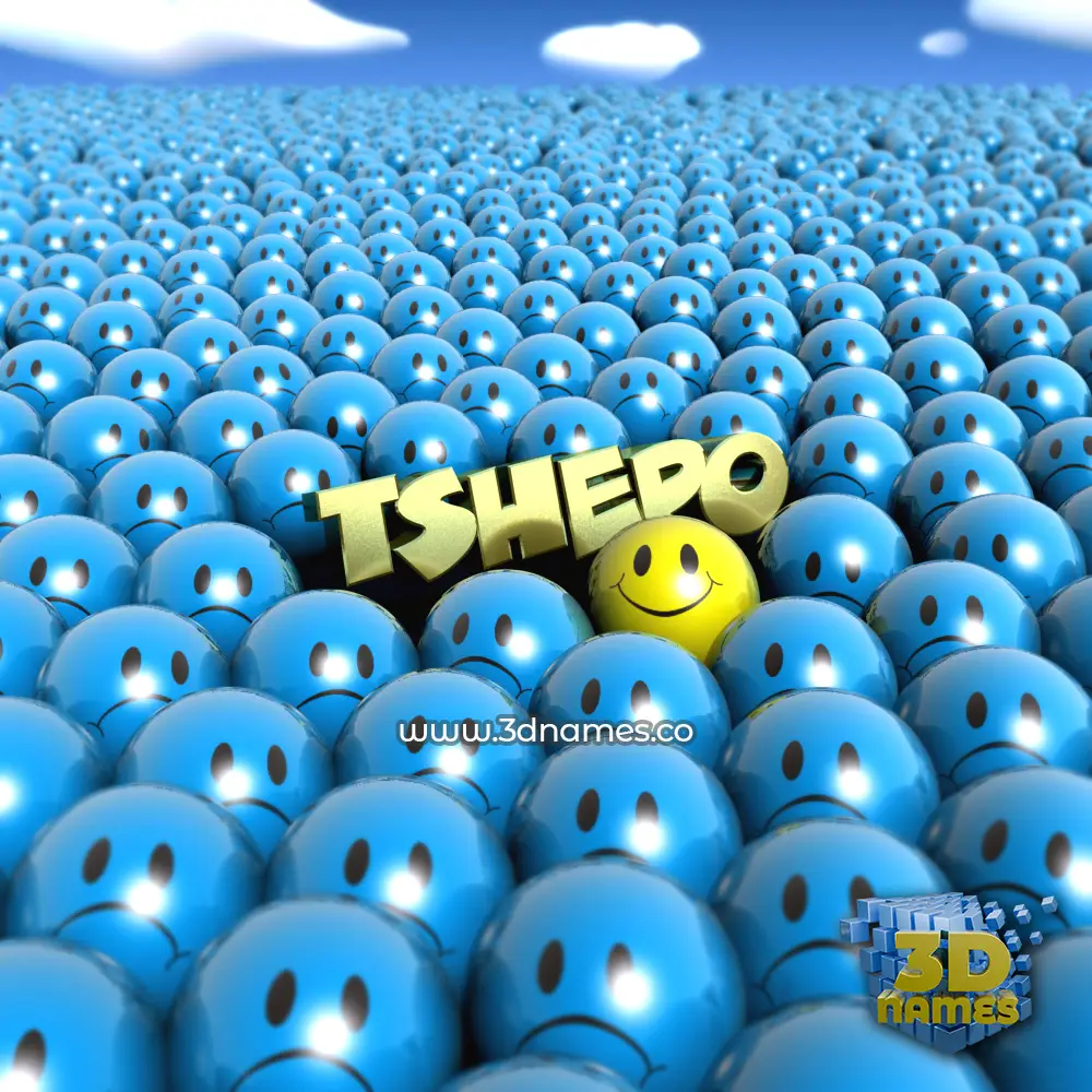 tshepo in Special Smileys style - 3D name wallpaper