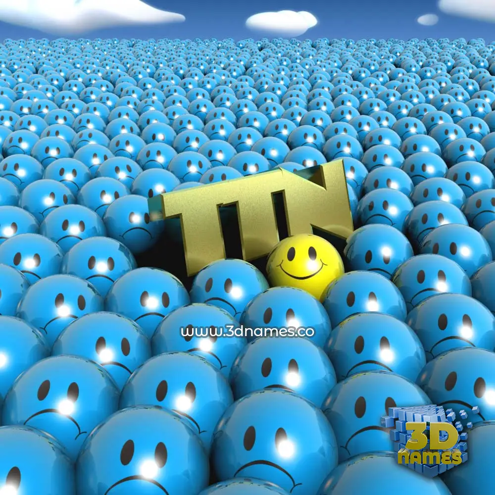 ttn in Special Smileys style - 3D name wallpaper