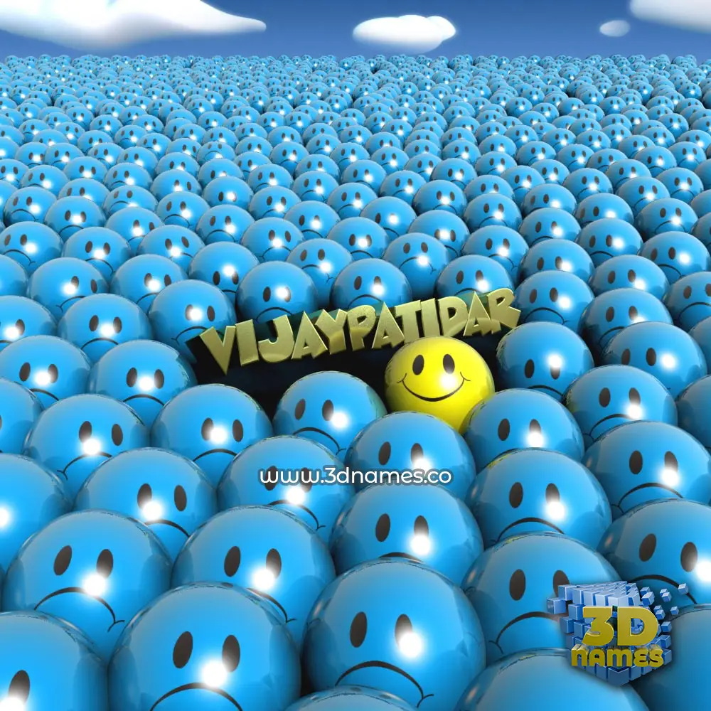 vijaypatidar in Special Smileys style - 3D name wallpaper vijaypatidar in Special Smileys style - 3D name wallpaper