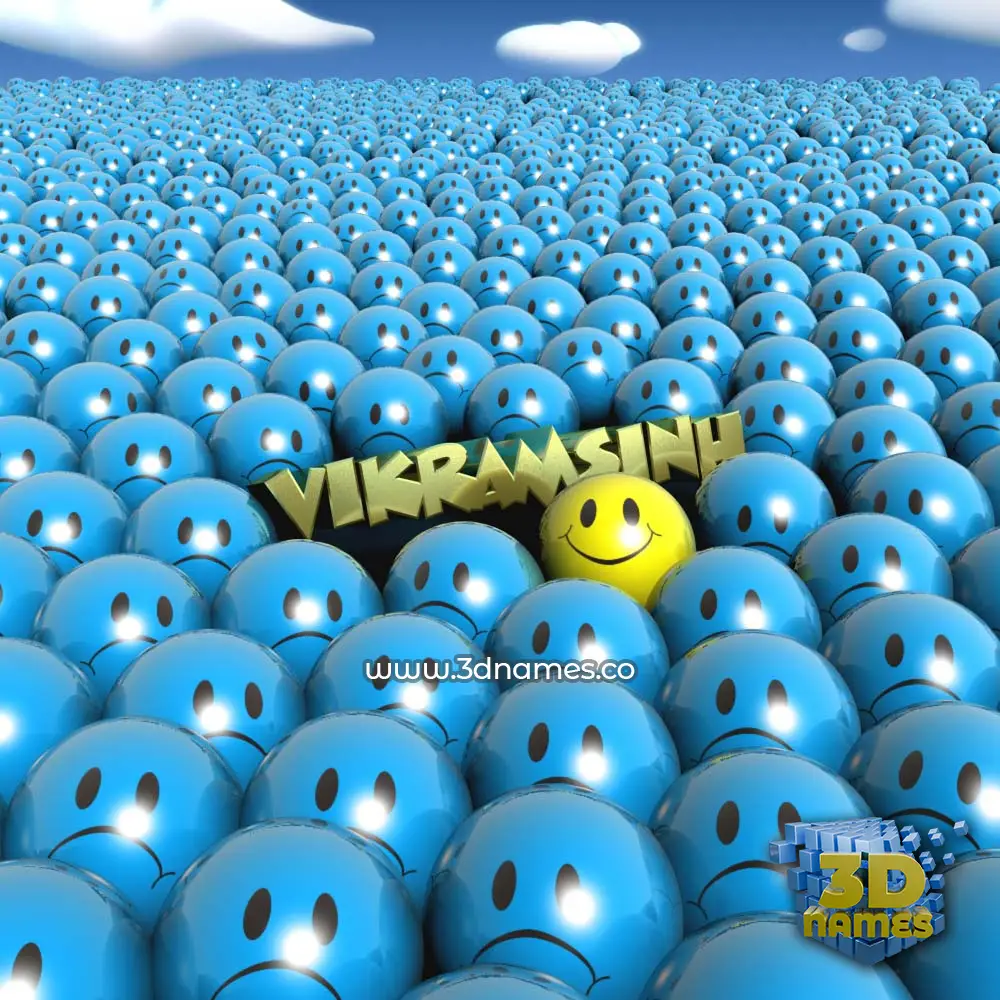 vikramsinh in Special Smileys style - 3D name wallpaper vikramsinh in Special Smileys style - 3D name wallpaper
