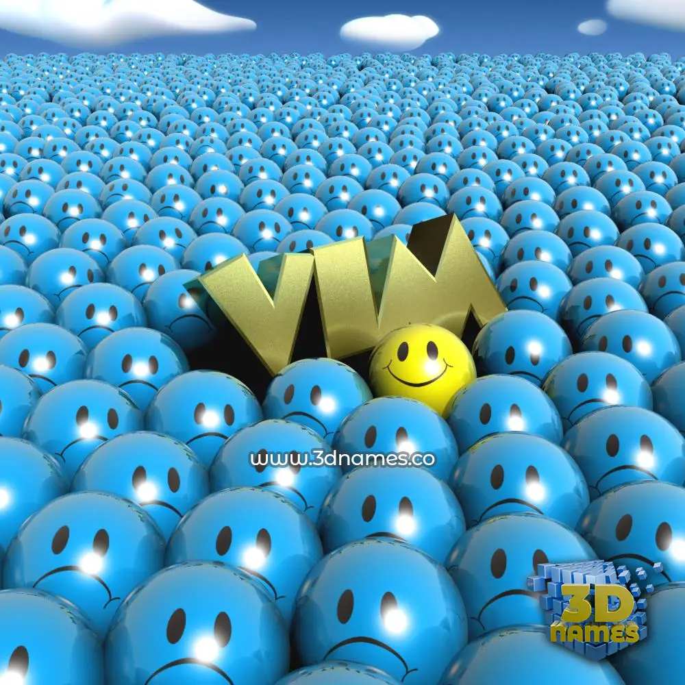 vim in Special Smileys style - 3D name wallpaper