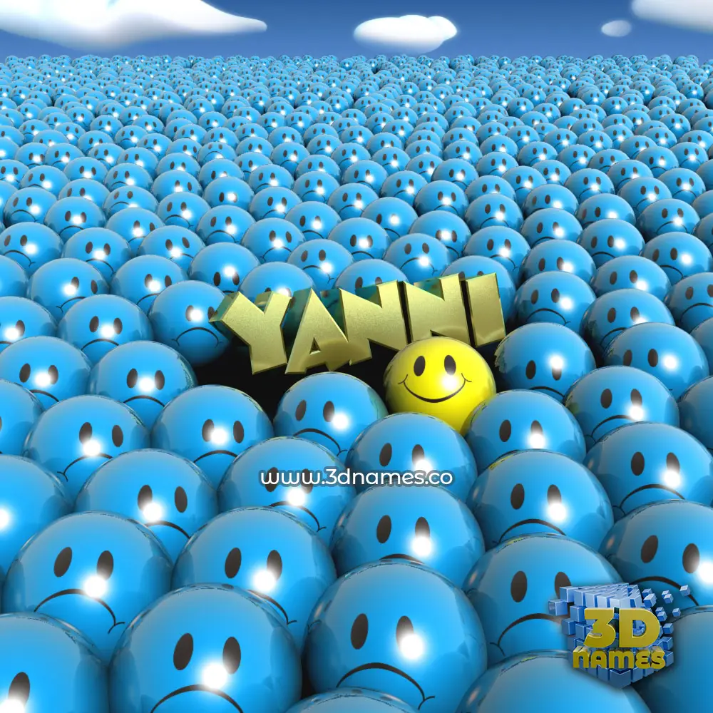 yanni in Special Smileys style - 3D name wallpaper