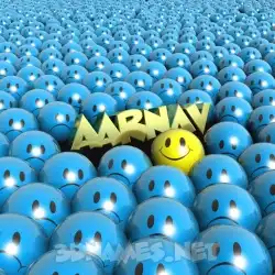 aarnav in Special Smileys style - 3D name wallpaper
