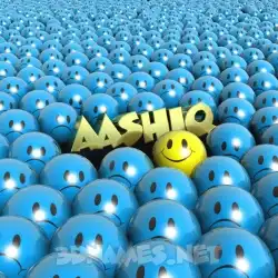 aashiq in Special Smileys style - 3D name wallpaper