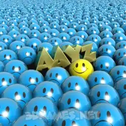 aayz in Special Smileys style - 3D name wallpaper