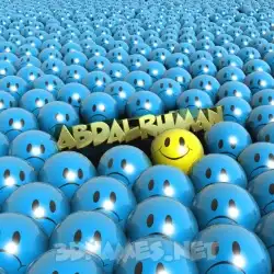 abdalrhman in Special Smileys style - 3D name wallpaper
