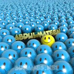 abdulmateen in Special Smileys style - 3D name wallpaper
