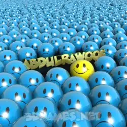 abdulrawoof in Special Smileys style - 3D name wallpaper