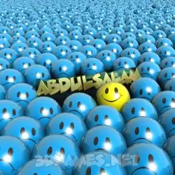 abdulsalam in Special Smileys style - 3D name wallpaper