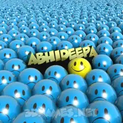 abhideepa in Special Smileys style - 3D name wallpaper
