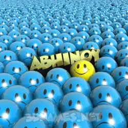 abhinoy in Special Smileys style - 3D name wallpaper