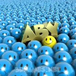 aby in Special Smileys style - 3D name wallpaper