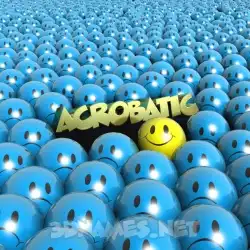 acrobatic in Special Smileys style - 3D name wallpaper
