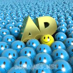 ad in Special Smileys style - 3D name wallpaper