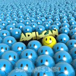 adilcan in Special Smileys style - 3D name wallpaper