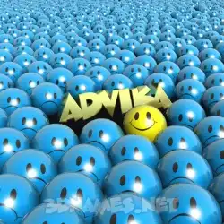 advika in Special Smileys style - 3D name wallpaper