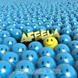 afeela in Special Smileys style - 3D name wallpaper