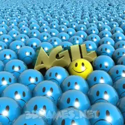agil in Special Smileys style - 3D name wallpaper