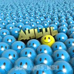 ahlul in Special Smileys style - 3D name wallpaper