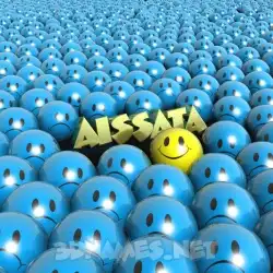 aissata in Special Smileys style - 3D name wallpaper