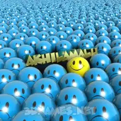 akhilamalu in Special Smileys style - 3D name wallpaper