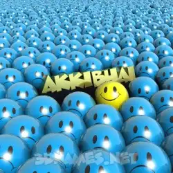 akkibhai in Special Smileys style - 3D name wallpaper