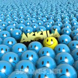 akkila in Special Smileys style - 3D name wallpaper