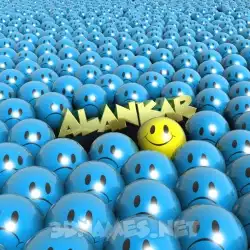 alankar in Special Smileys style - 3D name wallpaper