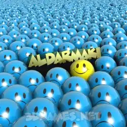 aldarmaki in Special Smileys style - 3D name wallpaper