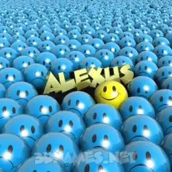 alexus in Special Smileys style - 3D name wallpaper