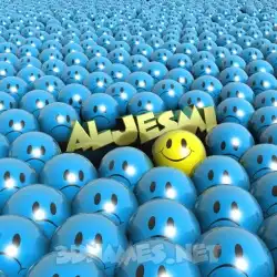 aljesmi in Special Smileys style - 3D name wallpaper