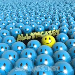 allyncasey in Special Smileys style - 3D name wallpaper