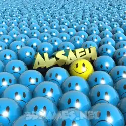 alsaeh in Special Smileys style - 3D name wallpaper
