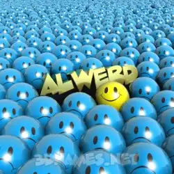 alwerd in Special Smileys style - 3D name wallpaper