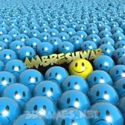 ambreshwar in Special Smileys style - 3D name wallpaper
