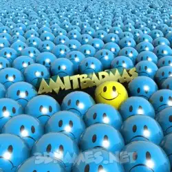 amitbadmas in Special Smileys style - 3D name wallpaper