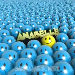 anabelle in Special Smileys style - 3D name wallpaper