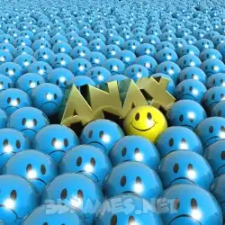 anax in Special Smileys style - 3D name wallpaper